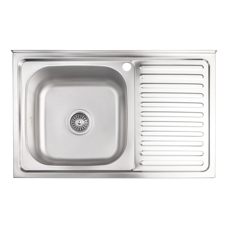 Кухонная мойка Lidz 5080-L Decor 0,8 мм (LIDZ5080LDEC06) фото