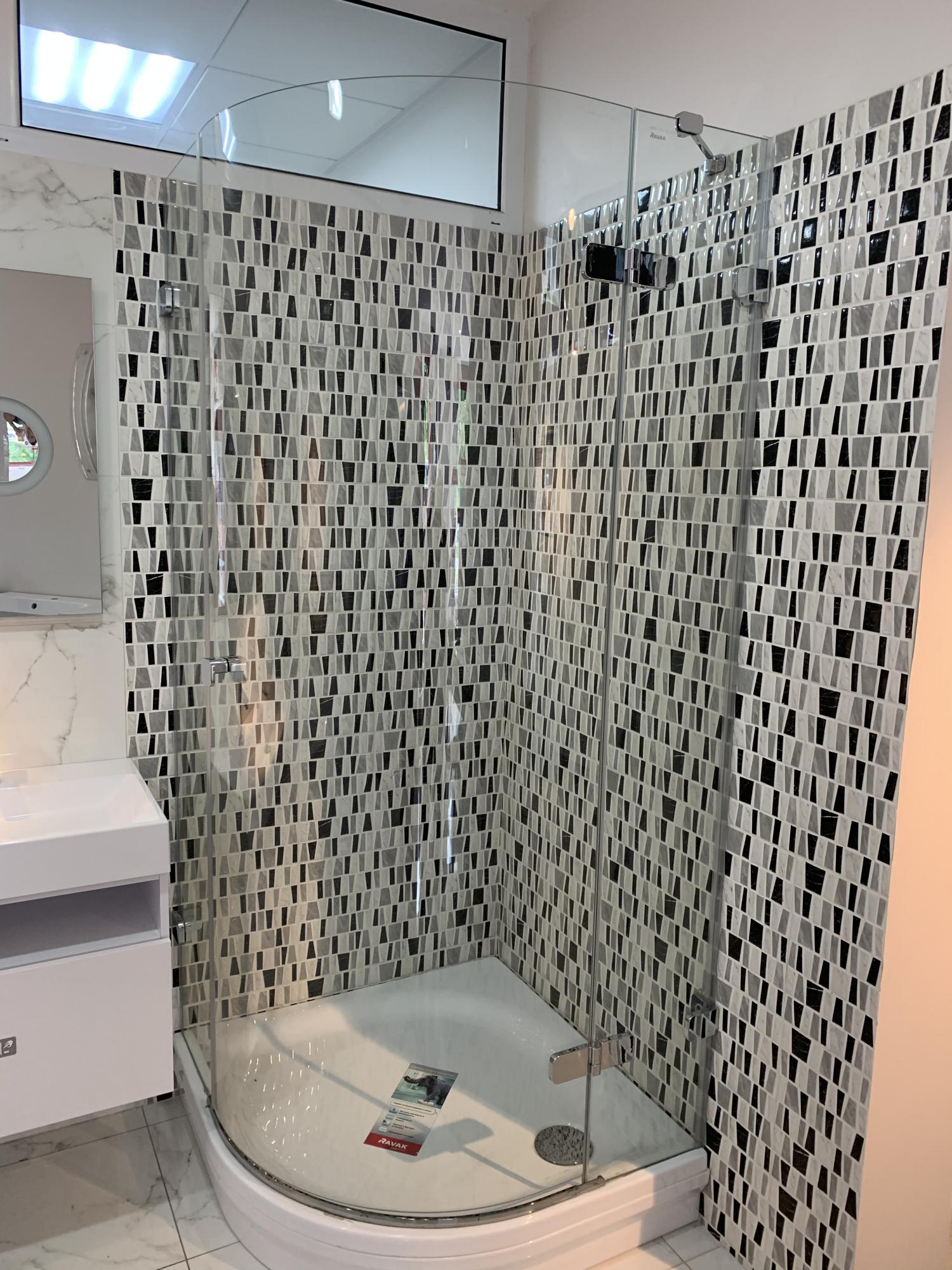 Комплект душевой кабины Ravak Brilliant BSKK3-90 R с держателем (SLN000021) фото