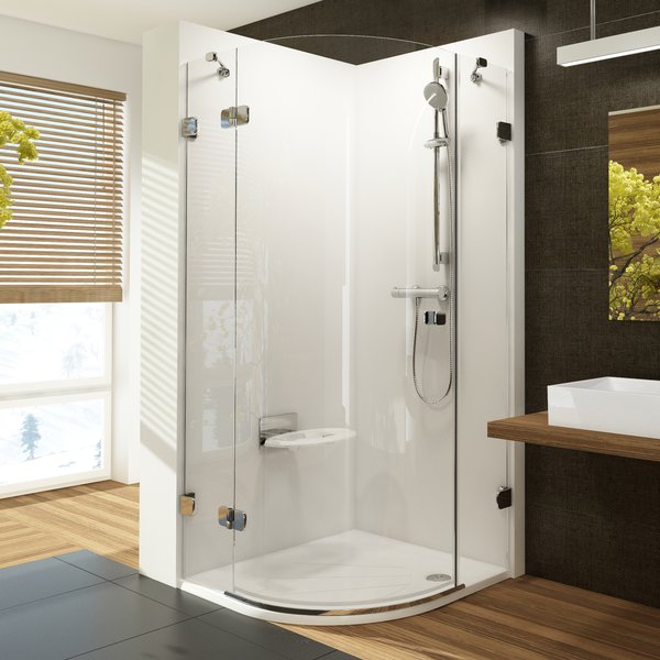 Душевой уголок Ravak Brilliant 90 см BSKK3-90 L хром+transparent (снят с производства) фото