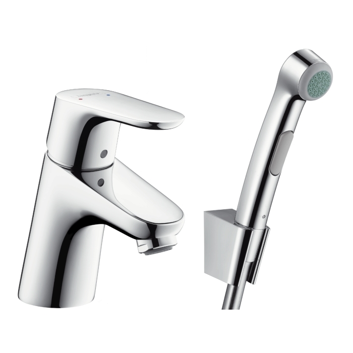 Смеситель для умывальника Hansgrohe Focus E2 с гигиеническим душем (31926000) фото