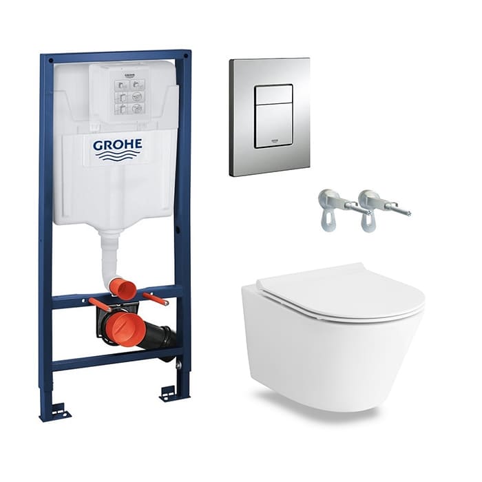Комплект инсталляция с унитазом Grohe Rapid SL (38772001) + Volle Nemo Rimless Soft Close (13-17-316) фото
