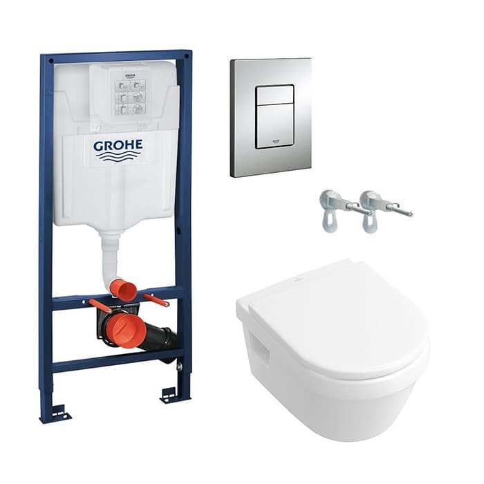 Комплект инсталляция с унитазом Grohe Rapid SL (38772001) + Villeroy&boch Omnia Architectura Soft Close (5684H101) фото