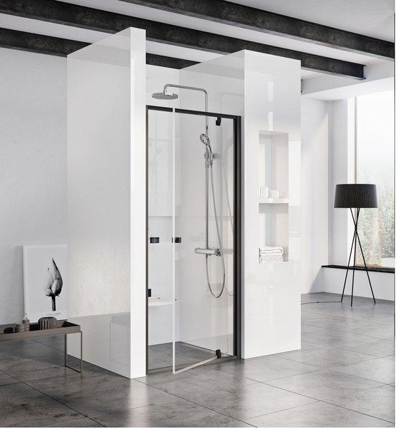 Душевые двери Ravak Pivot PDOP1-90 черный transparent фото