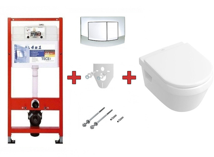 Комплект инсталляции TECE 4в1 + унитаз Villeroy&Boch Omnia Architectura + сиденье 5684H101 (9400005+5684H101) фото