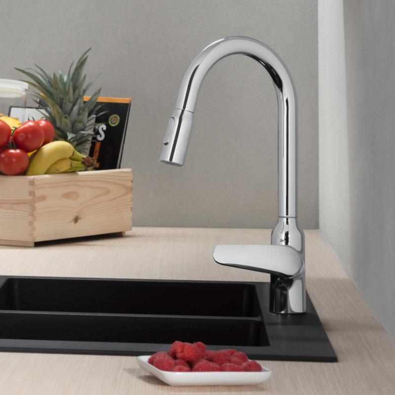 Кухонный смеситель с выдвижной лейкой Hansgrohe Focus M42 (71800000) фото