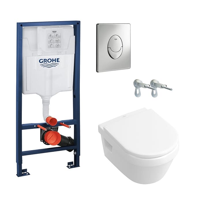 Комплект инсталляция с унитазом Grohe Rapid SL (38721001) + Villeroy&boch Omnia Architectura Soft Close (5684H101) фото