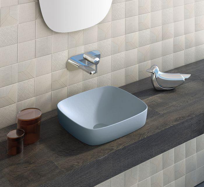 Умывальник Catalano GREEN LUX 40х40 см голубой матовый (140AGRLXAS) фото