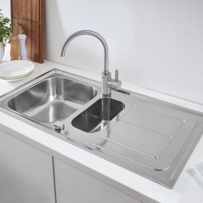 Кухонная мойка из нержавеющей стали Grohe K300 матовая (31564SD0) фото