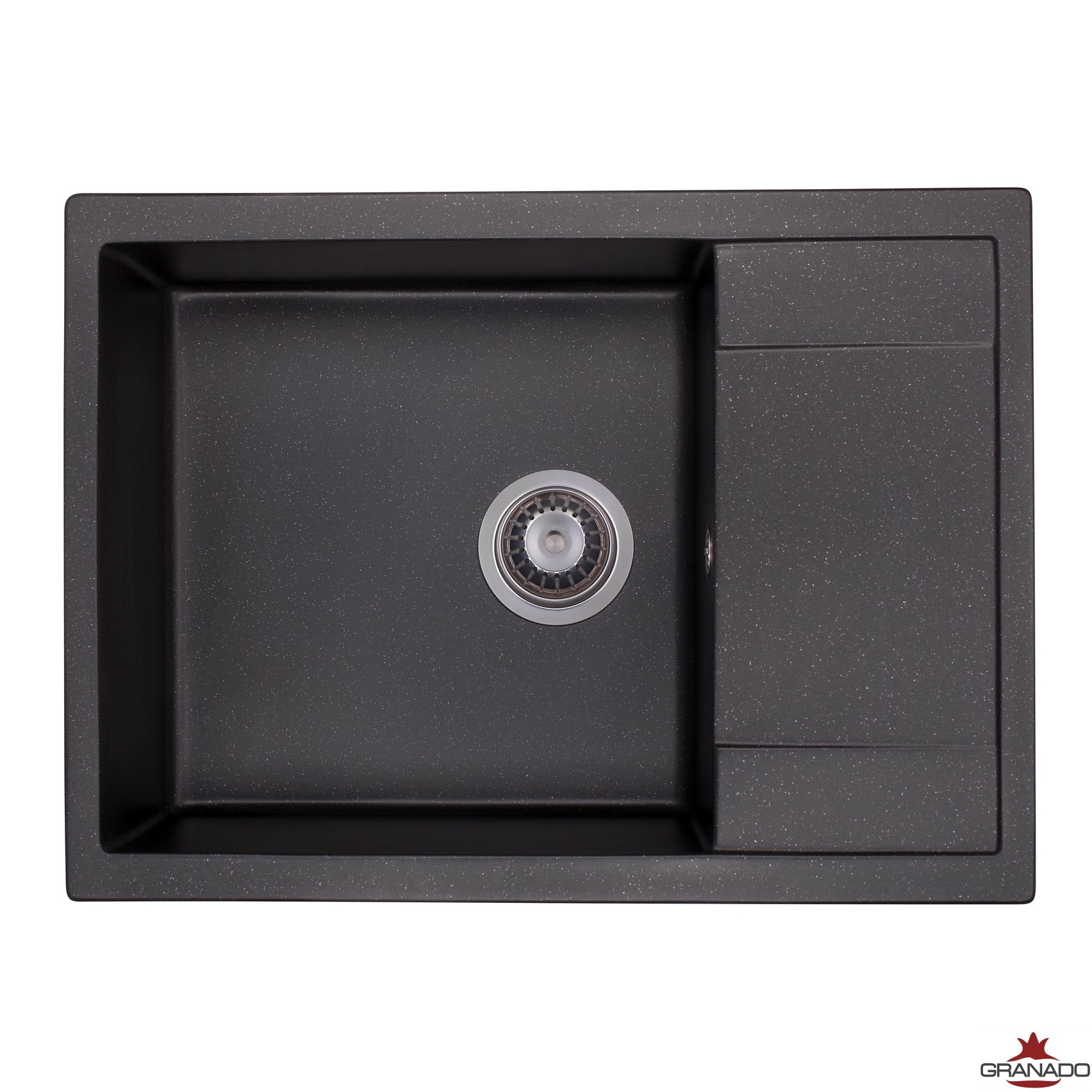 Кухонная мойка GRANADO LINARES black shine (0801) фото