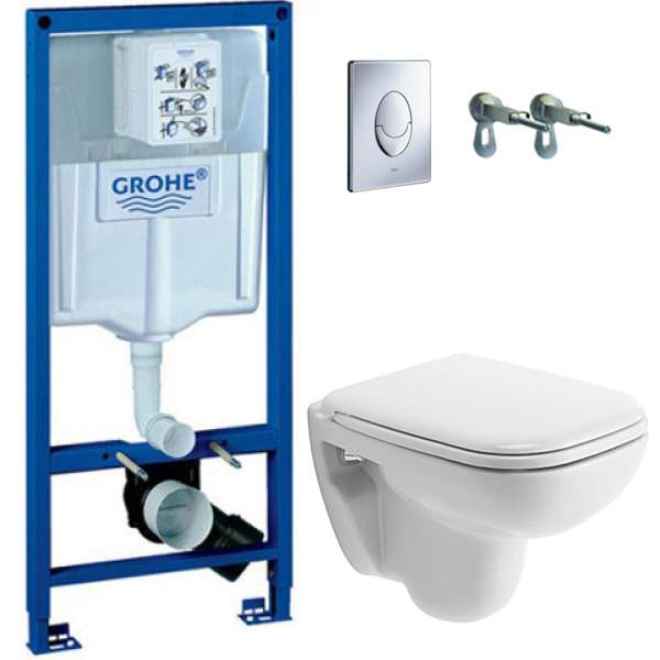 Инсталляционная система Grohe 38721001 + подвесной унитаз с крышкой Soft Close (38722211) фото