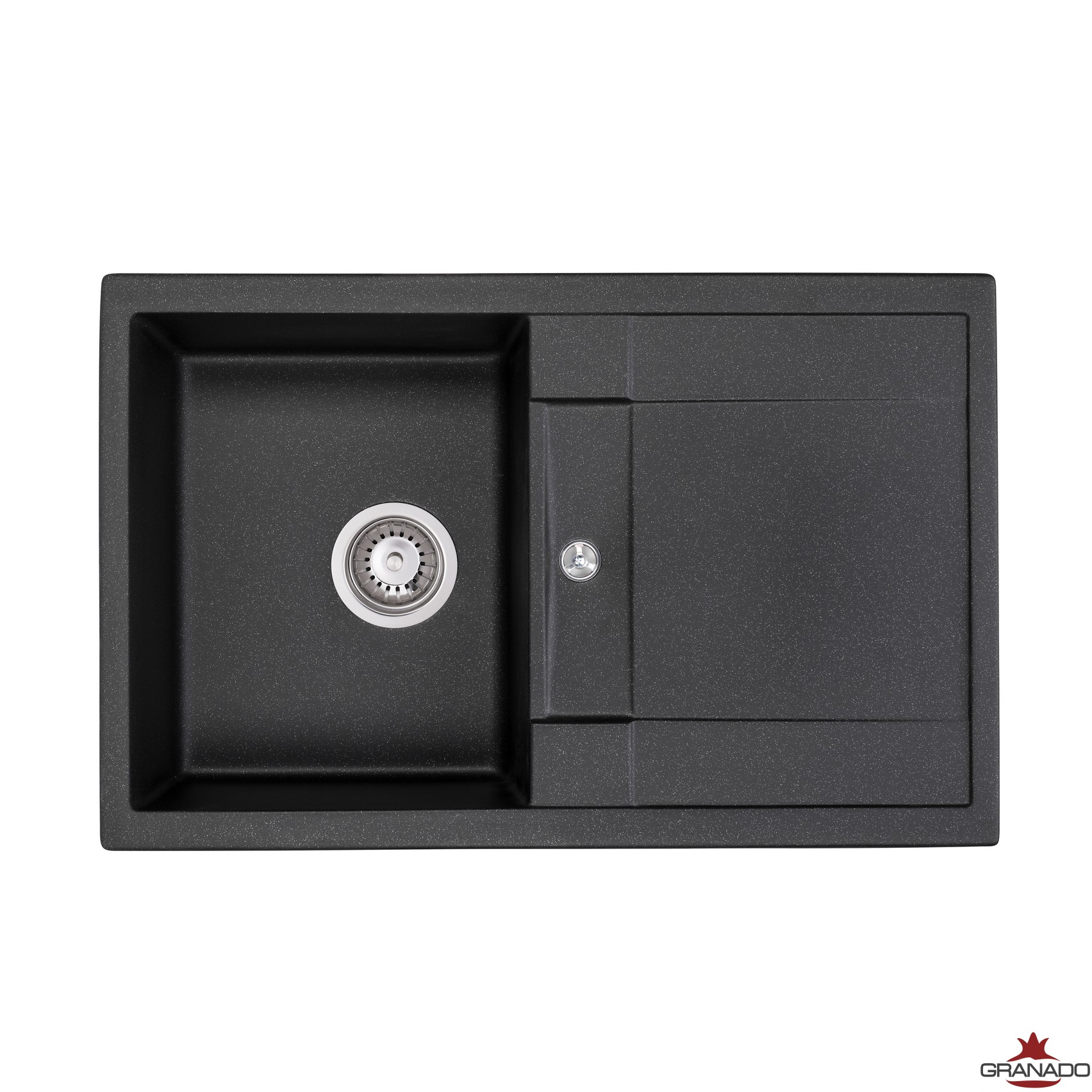 Кухонная мойка GRANADO VALENCIA black shine (0701) фото