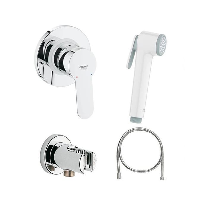 Набор с гигиеническим душем Grohe BauEdge скрытого монтажа белый (28343006) фото
