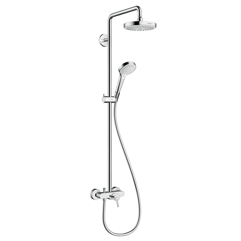 Душевая система Hansgrohe Croma Select S 180 2jet Showerpipe (27255400) фото