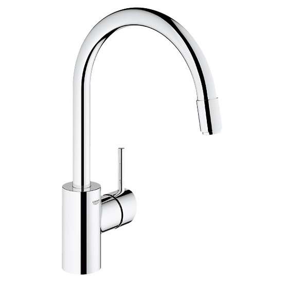 Смеситель кухонный Grohe Concetto с выдвижным изливом, хром (32663001) фото