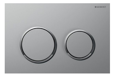 Клавиша смыва Geberit Omega 20 хром глянец/ хром матовый/ хром глянец (115.085.KH.1) фото