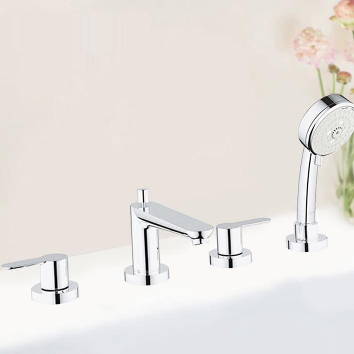 Смеситель для ванны Grohe BauEdge на 4 отверстия (2512000A) фото