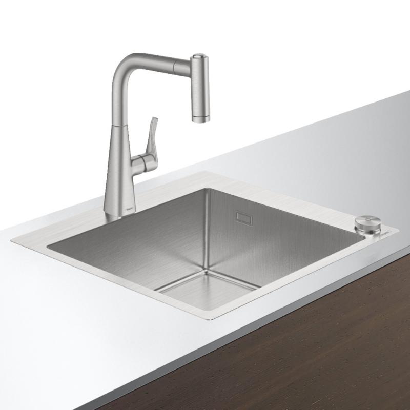 Кухонный комплект мойка со смесителем Hansgrohe C71-F450-01 (43207800) фото