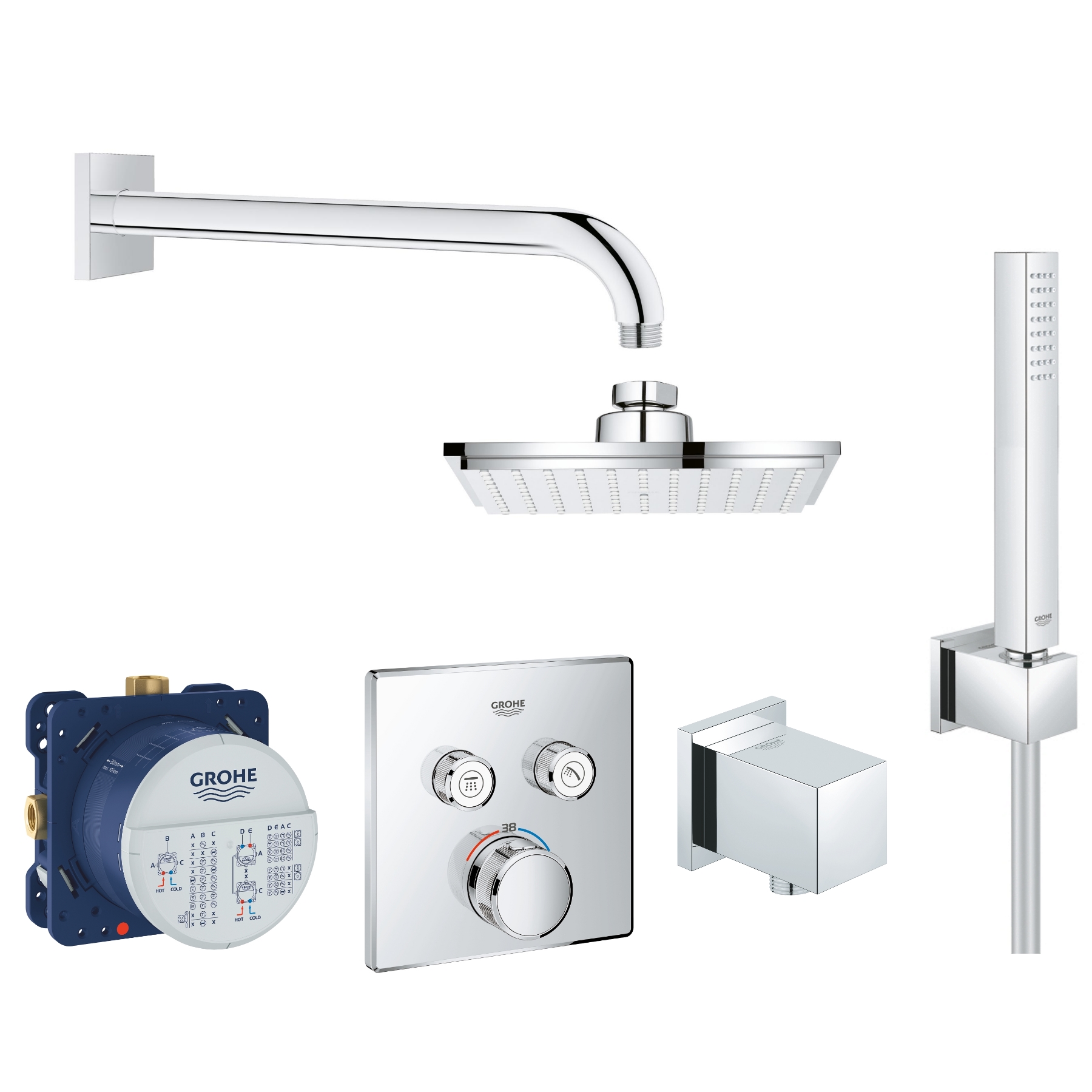 Душевая система Grohe Smartcontrol Cube скрытого монтажа (23409SC0) фото