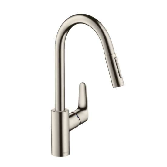 Смеситель кухонный Hansgrohe Focus с выдвижным изливом (31815800) фото