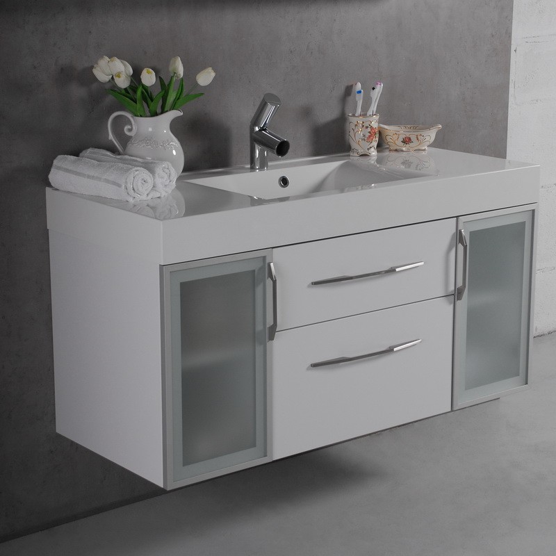 Умывальник с тумбой Fancy Marble Barbados 2-120 белая (ШН-82 + 0212101) фото
