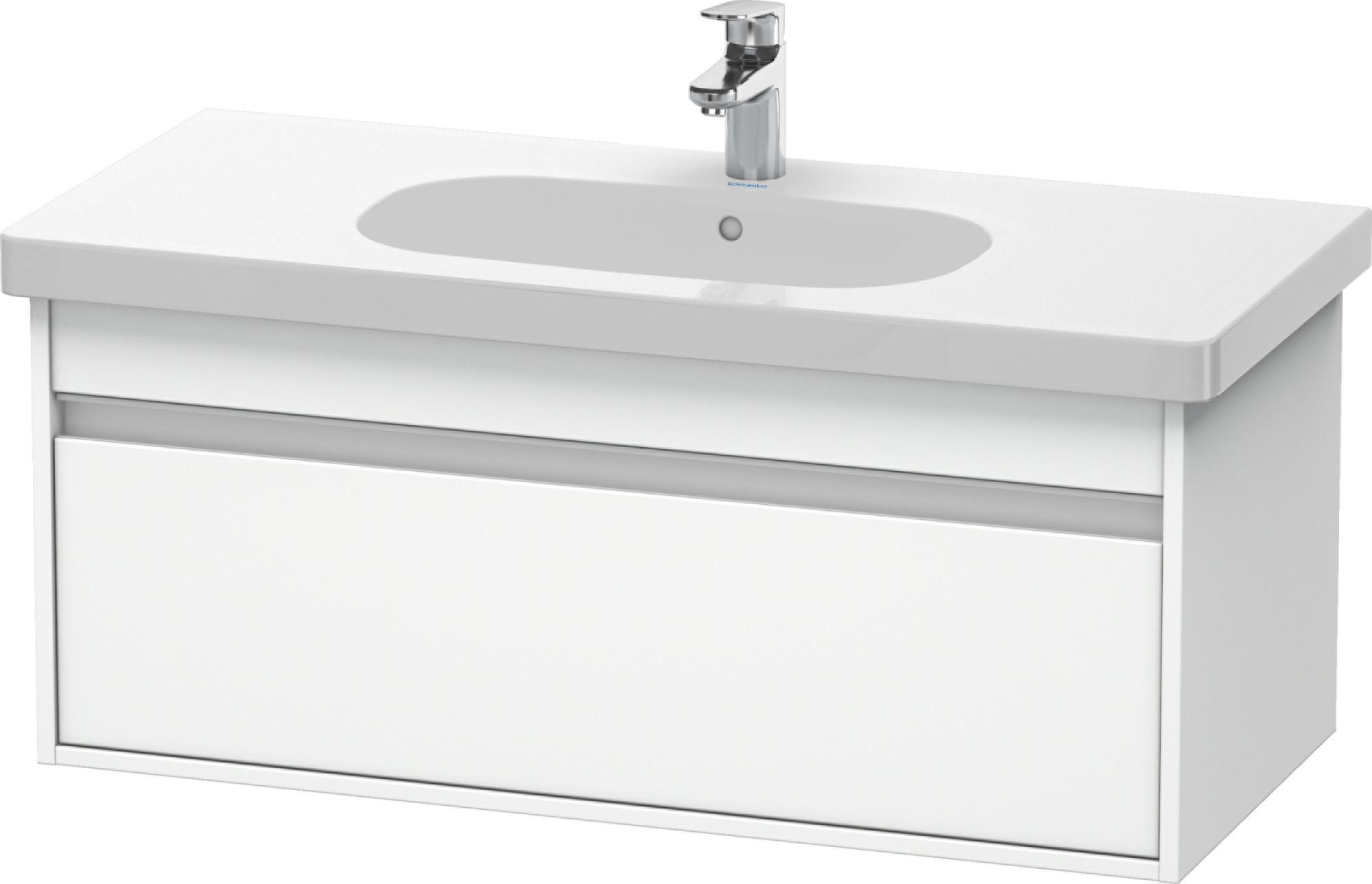 Умывальник Aqua Rodos с тумбой Duravit D-Code (KT66681818111) фото