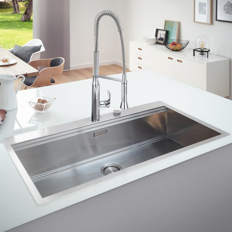 Кухонная мойка из нержавеющей стали Grohe K800 матовая (31586SD0) фото