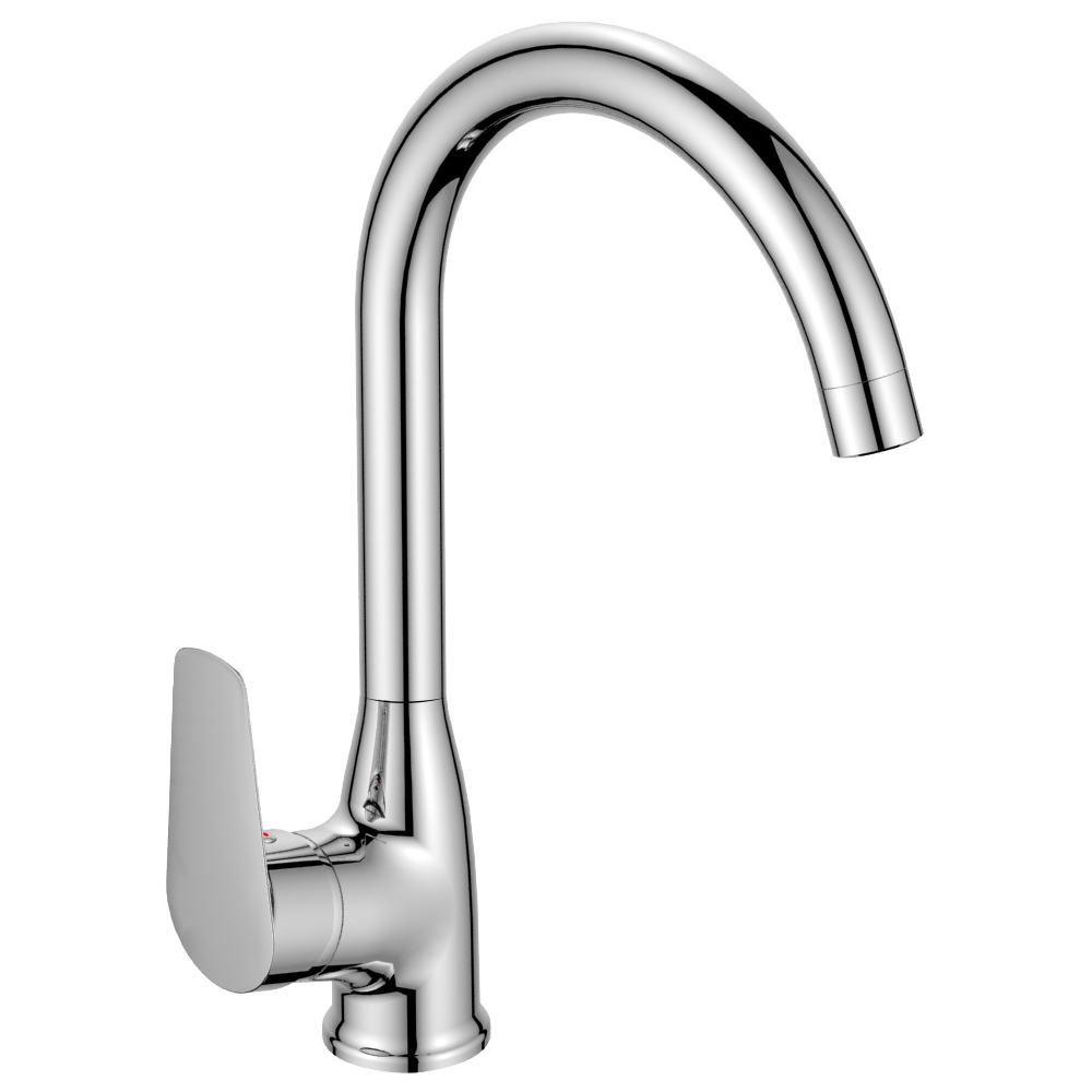 Смеситель кухонный Rozzy Jenori Rainbow хром (RBZ666-8MN) фото