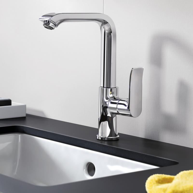 Смеситель для умывальника Hansgrohe Metris с push-open (31187000) фото