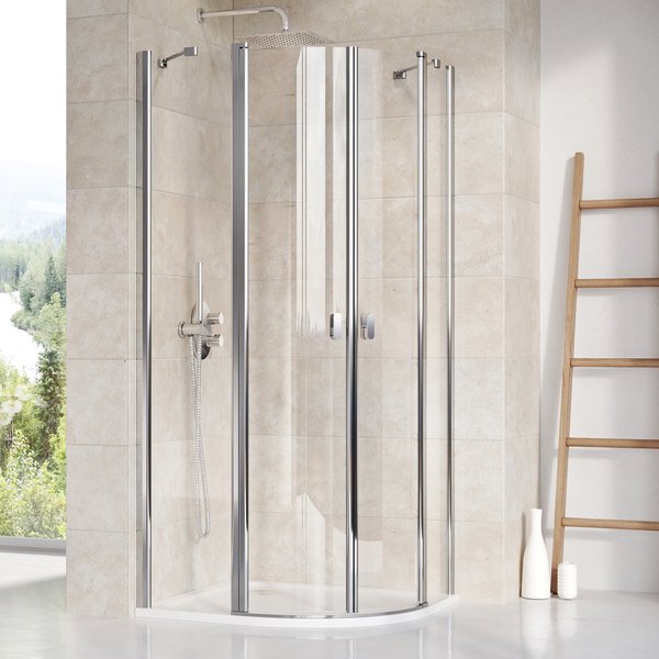 Душевой уголок Ravak Chrome 80 см CSKK4-80 полированный алюминий+transparent фото