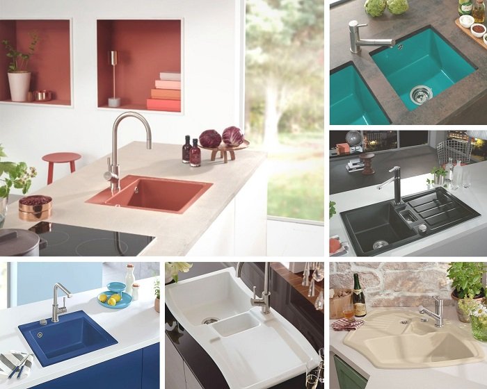 Цветные кухонные мойки Villeroy&Boch