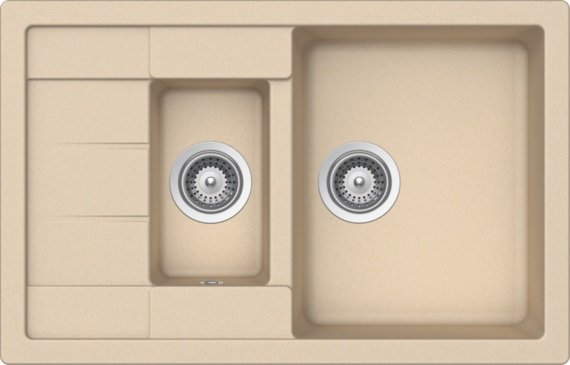 Кухонная мойка Schock MANHATTAN D150 S, цвет: Moonstone-22 Кухонная мойка Schock MANHATTAN D150 S, цвет: Moonstone-22