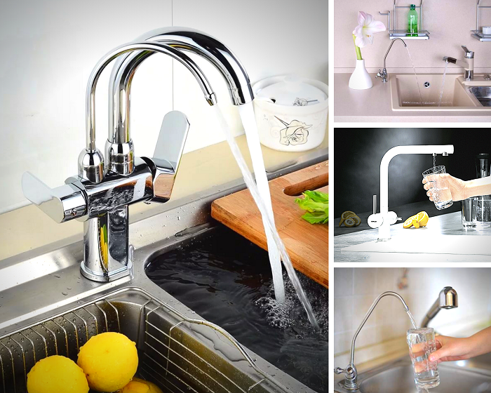 Кухонный смеситель с краном для питьевой воды